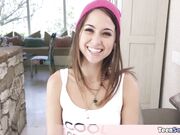 Cute stepsis Riley curious about my D
