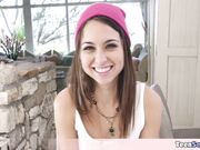 Cute stepsis Riley curious about my D