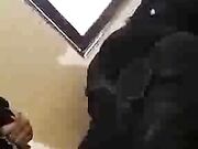 Black guy buttfucking my wife in her purple panties