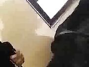 Black guy buttfucking my wife in her purple panties