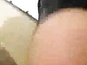 Black guy buttfucking my wife in her purple panties