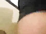 Black guy buttfucking my wife in her purple panties