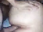 Brunette housewife takes a big black dick in her ass