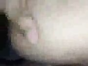 Brunette housewife takes a big black dick in her ass