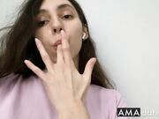 Tasting Cream from Panties - Solo BDSM Webcam Show