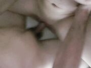 Blonde Teen Amateur Gets Rough Sex and Cum on Her Natural Tits