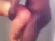 filming wife with her bbc cuckold creampie orgasm