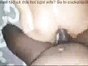 Big Black and White Cocks Fuck Petite Small Tits Wife