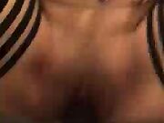 Mature amateur wife homemade threesome with cum
