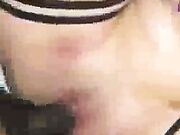 Mature amateur wife homemade threesome with cum