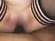 Mature amateur wife homemade threesome with cum