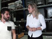 Tall French MILF sucks and fucks