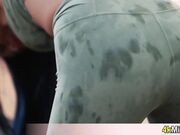 Stepmom helps with a special yoga lesson