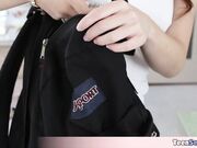 Beautiful redhead Irish exchange student