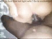 Cuck Wife BBC Pounding Her Pussy Out