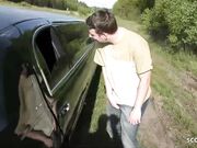 German Mature Mareen at Amateur Gangbang