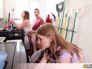 My Free Fuck Day while they doing chores