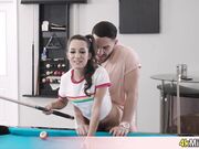 Playing pool with beautifl MILF Freya