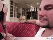 Extra small teen wants to ride stepdad