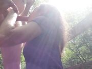 Naughty Public Nature Hike with a Big Cock & Creampie Ending