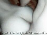 Housewife lets big black cock fuck her then swallows