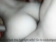 Housewife lets big black cock fuck her then swallows