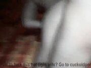 Housewife lets big black cock fuck her then swallows