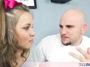 Cute stepsis Liza came over for a visit