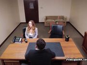 Principal records as she blows him nicely
