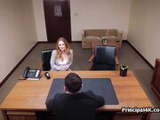 Principal records as she blows him nicely