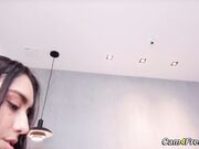 Horny Lady Fuck Her Pussy With Rubber Cock and Squirts