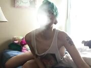 Smoking Hot Amateur with Small Tits Says Good Morning