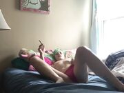 Smoking Hot Amateur with Small Tits Says Good Morning