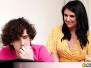 Busty stepmom helps me with my homework