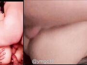 Cielo Yamile Riveros recibe clases  de garganta profunda