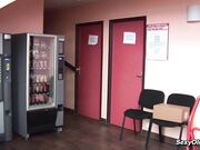 Redhead French mature Katy Morlait fucked at work