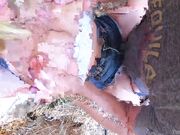 Getting my pussy pounded in the barn