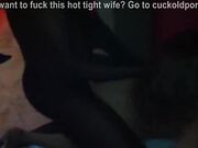 Sexy wife gets creampie from large BBC dick