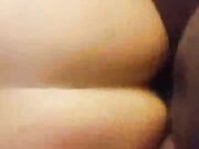 filming wife with her bbc cuckold creampie orgasm