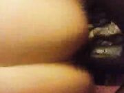 filming wife with her bbc cuckold creampie orgasm