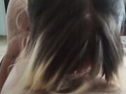 Small-Titted Celebrity Sucks a Big Cock