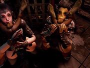 the gate of baldur with 3 goblins