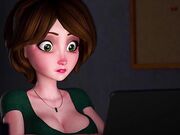 Aunt Cass try anal 1st