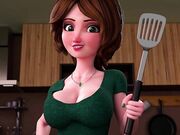 Aunt Cass try anal 1st