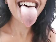 Tabycatxoxo Long tongue FLICKING