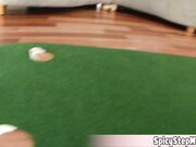 Special golfing lesson with my stepma