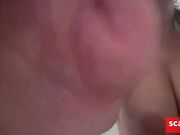 Big-Titted MILF Orgasms on Webcam Rubbing Soft Blanket