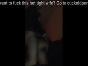 Hot blonde torments her cuckold with big black man