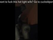 Hot blonde torments her cuckold with big black man
