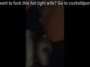 Hot blonde torments her cuckold with big black man